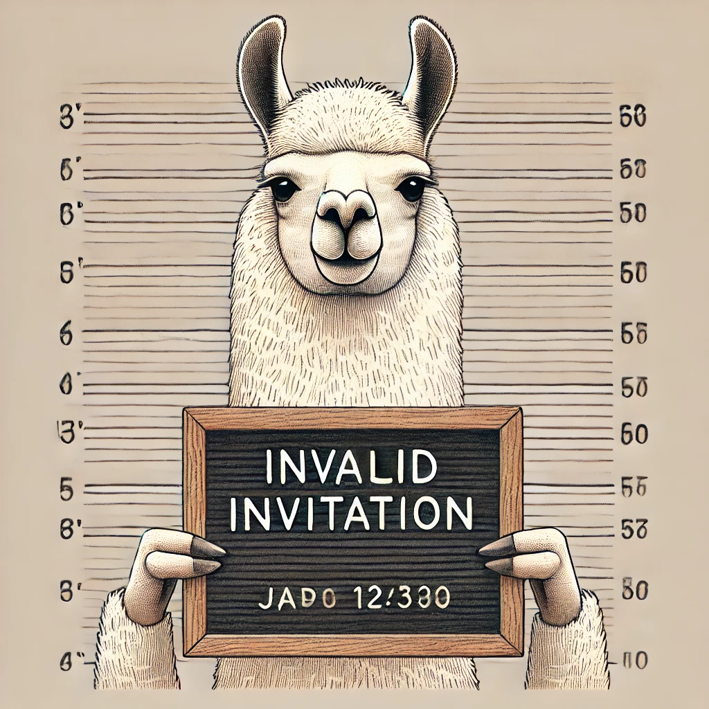 Invalid Invitation